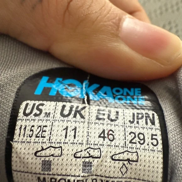 Hoka bondi 8 Light Gray Athletic Shoes - Picture 8 of 8